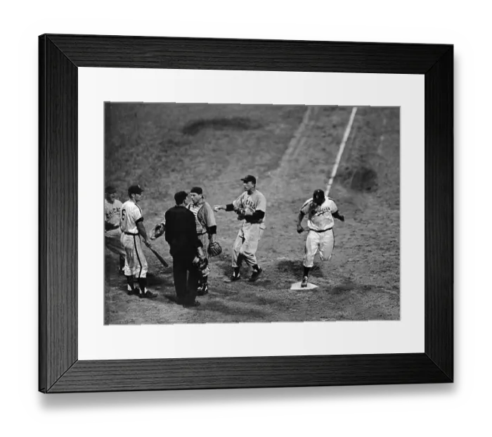 Framed Print : Chaos Between Dodgers and Cubs Game Framed Print : Chaos Between Dodgers and Cubs Game