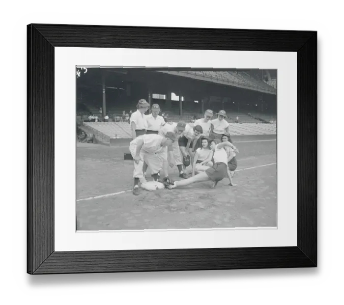 Framed Print : Nurses at Softball Game Framed Print : Nurses at Softball Game