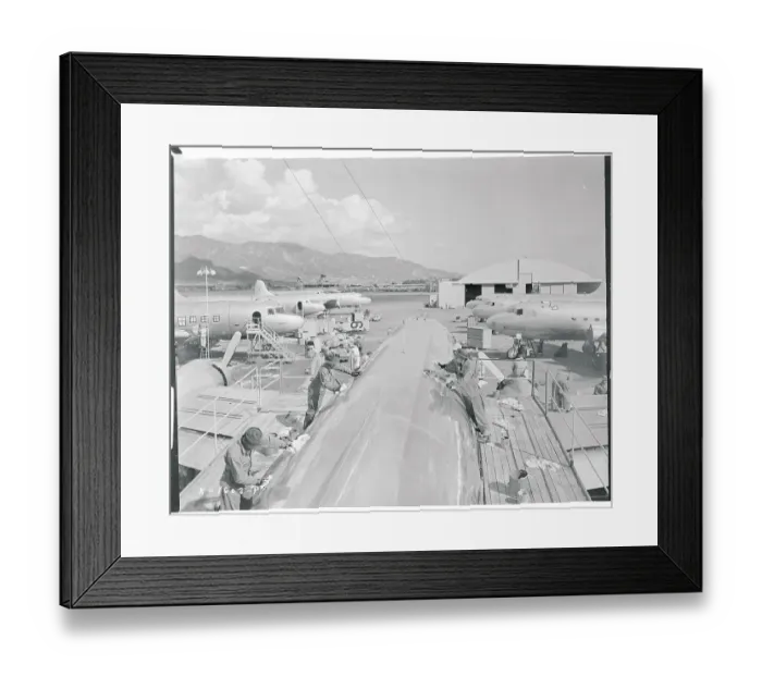 Framed Print : Reconditioning Vittles Planes