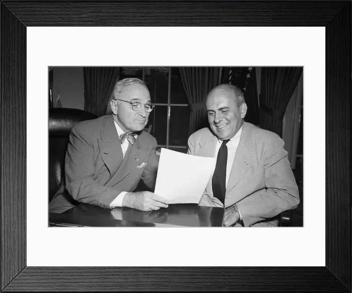 Framed Print : John J. Mccloy Seated With Pres. Truman Framed Print : John J. Mccloy Seated With Pres. Truman