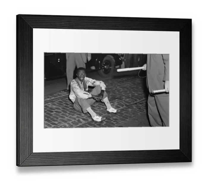 Framed Print : Thirteen Injured in Race Riot Framed Print : Thirteen Injured in Race Riot