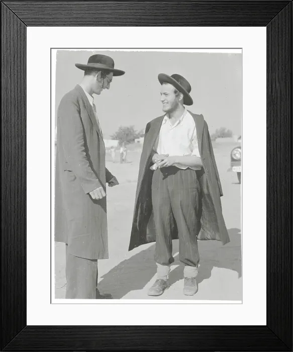 Framed Print : Men Wearing Traditional Jewish Clothing Framed Print : Men Wearing Traditional Jewish Clothing