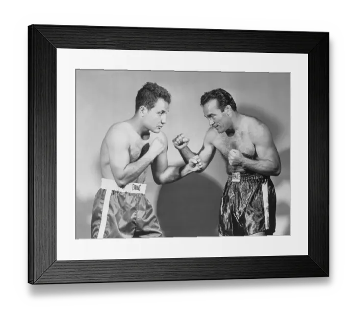 Framed Print : Marcel Cerdan and Jake LaMotta Posing Framed Print : Marcel Cerdan and Jake LaMotta Posing