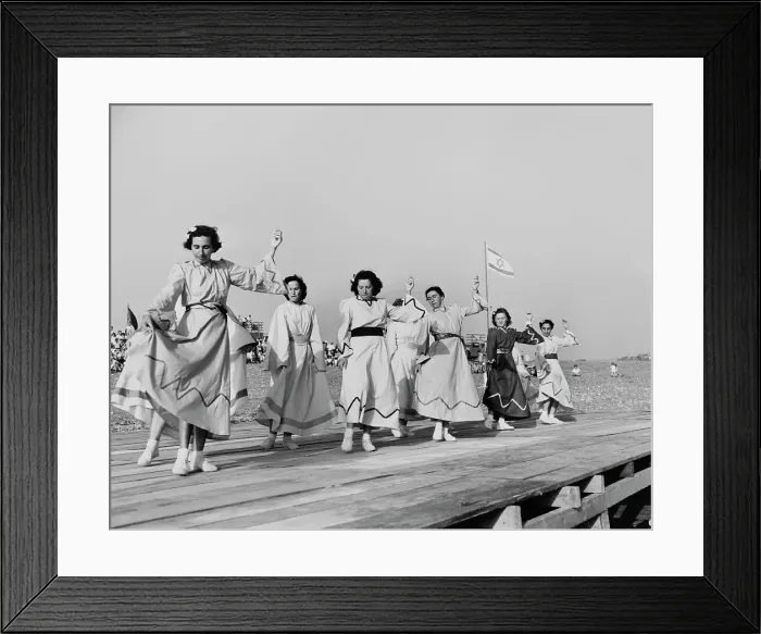 Framed Print : Women Dancing In Kibbutz Framed Print : Women Dancing In Kibbutz
