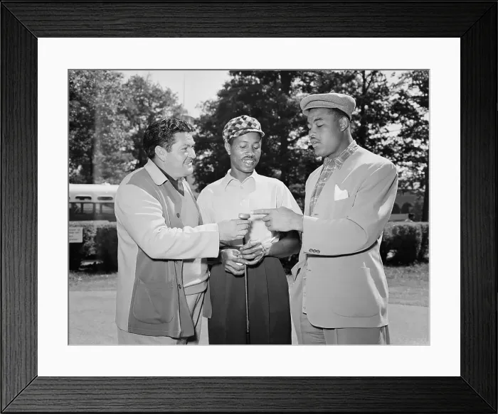 Framed Print : E.Oliver, T.Rhodes & J.Louis W / Golf Club Framed Print : E.Oliver, T.Rhodes & J.Louis W / Golf Club