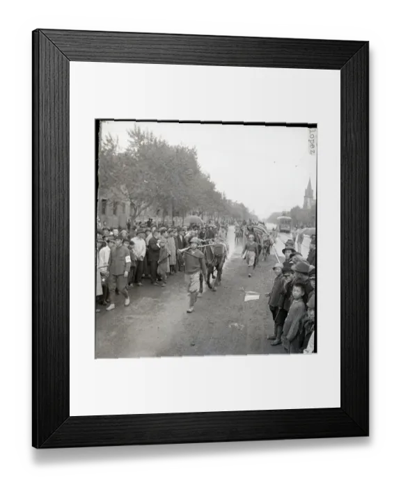Framed Print : People Line The Streets As First Army Pa Framed Print : People Line The Streets As First Army Pa