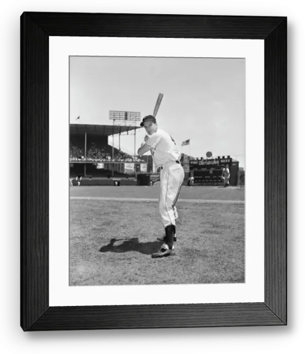 Framed Print : Ralph Kiner In Batting Stance Framed Print : Ralph Kiner In Batting Stance