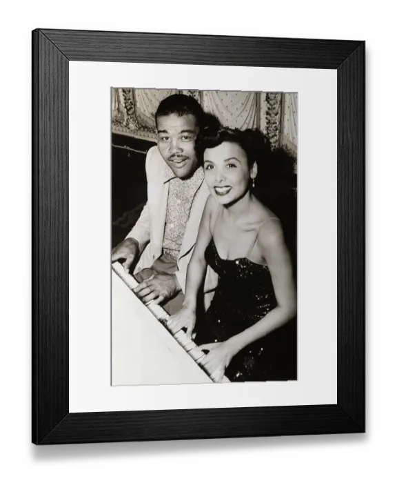 Framed Print : Lena Horne And Joe Louis Seated At Piano Framed Print : Lena Horne And Joe Louis Seated At Piano