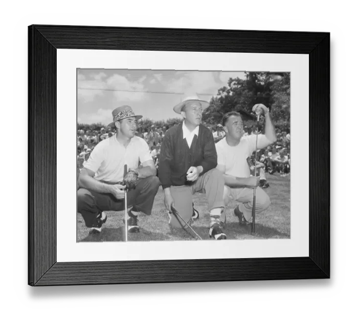 Framed Print : Sam Snead, Bing Crosby, and Albert Happy Chandler