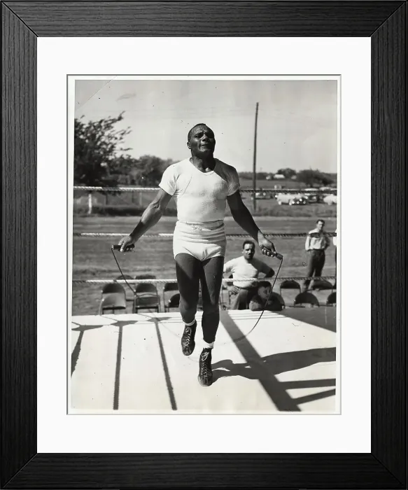 Framed Print : Jersey Joe Walcott Jumping Rope Framed Print : Jersey Joe Walcott Jumping Rope