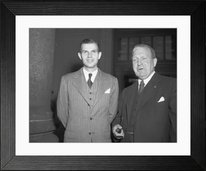 Framed Print : Portraits of Alger Hiss and Lloyd P. Stryker Framed Print : Portraits of Alger Hiss and Lloyd P. Stryker