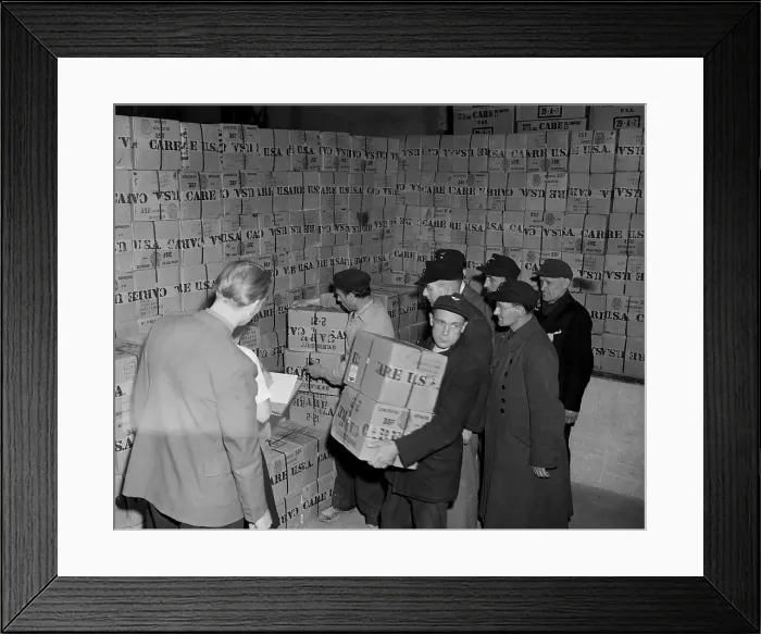 Framed Print : Berlin Rail Strikers Receive Aid from AFL Framed Print : Berlin Rail Strikers Receive Aid from AFL