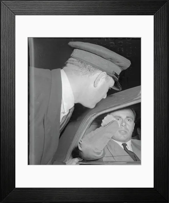 Framed Print : Prince Ali Kahn Stuck in Traffic Jam