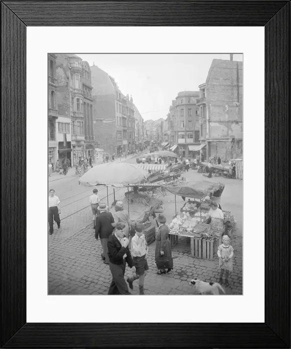 Framed Print : Vegetable Stands in Bonn Framed Print : Vegetable Stands in Bonn