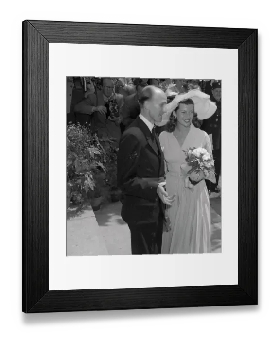 Framed Print : Actress Rita Hayworth Meeting Communist Mayor Paul Derigon Framed Print : Actress Rita Hayworth Meeting Communist Mayor Paul Derigon