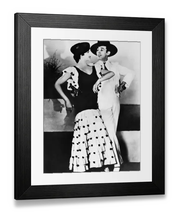 Framed Print : Rita Hayworth Dancing With Father