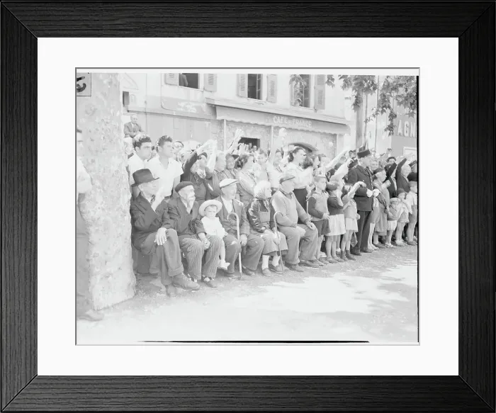 Framed Print : Crowds Gathering for Celebrity Wedding Framed Print : Crowds Gathering for Celebrity Wedding