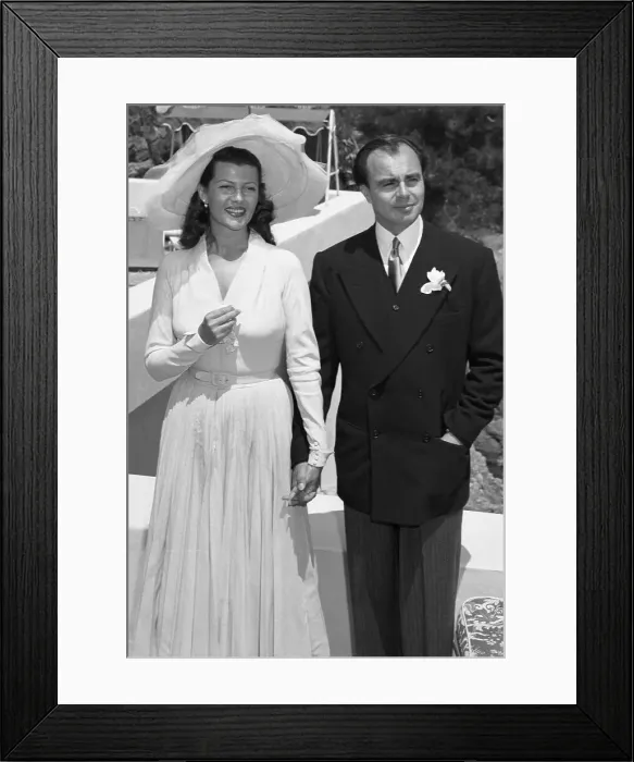 Framed Print : Rita Hayworth and Ali Khan Framed Print : Rita Hayworth and Ali Khan