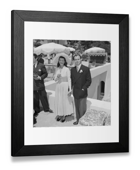Framed Print : Rita Hayworth and Prince Ali Khan Framed Print : Rita Hayworth and Prince Ali Khan
