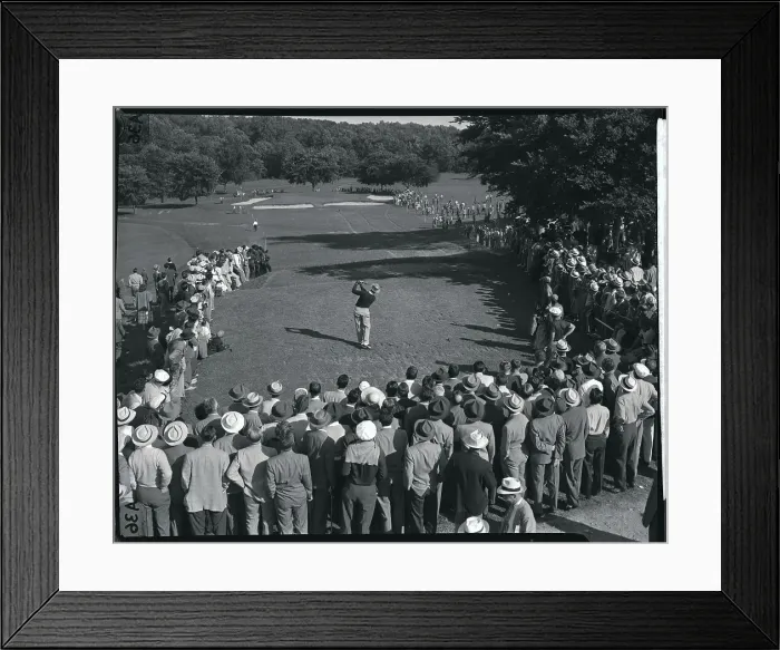 Framed Print : Sam Snead Golfing for Crowded Gallery Framed Print : Sam Snead Golfing for Crowded Gallery