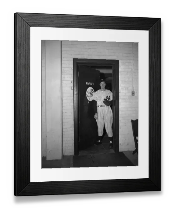 Framed Print : Joe DiMaggio on his Way to Practice Framed Print : Joe DiMaggio on his Way to Practice