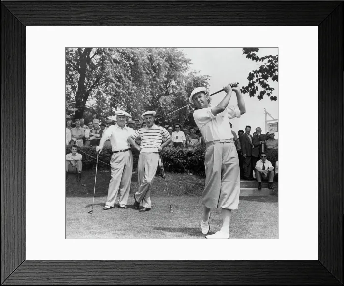 Framed Print : Bobby Locke in Golf Tournament Framed Print : Bobby Locke in Golf Tournament
