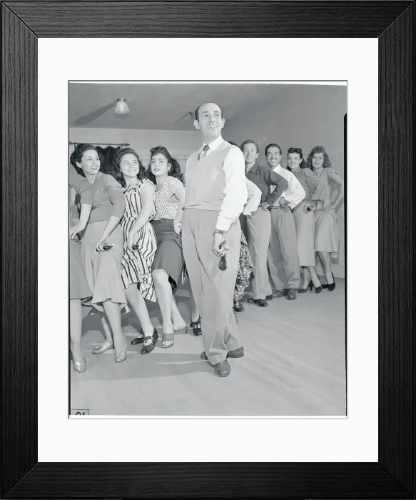 Framed Print : Eduardo Cansino Posing with Girls Framed Print : Eduardo Cansino Posing with Girls