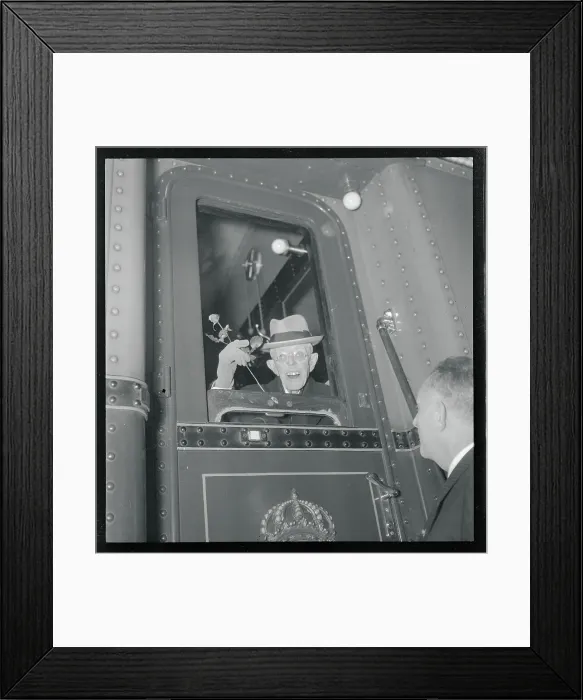 Framed Print : King Gustav Holding a Rose Framed Print : King Gustav Holding a Rose