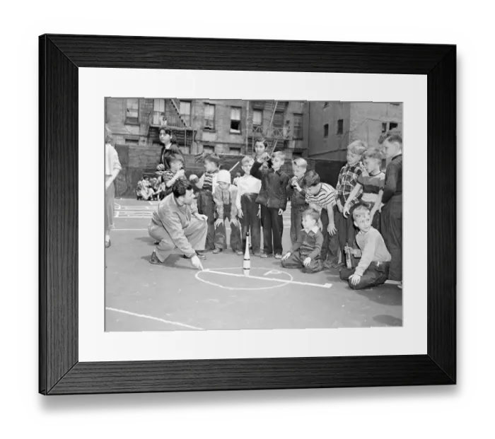 Framed Print : Children (4-9) Playing in Playground