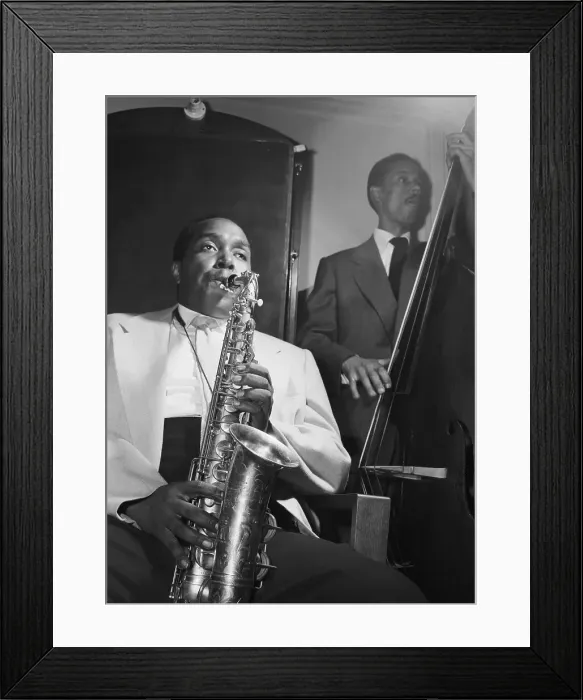 Framed Print : Charlie Parker Practicing for International Jazz Festival Framed Print : Charlie Parker Practicing for International Jazz Festival