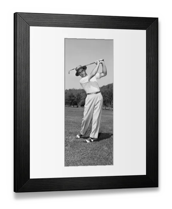 Framed Print : Sam Snead Practicing His Golf Swing Framed Print : Sam Snead Practicing His Golf Swing