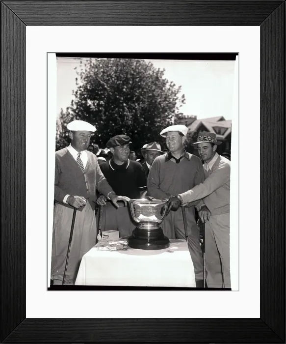 Framed Print : Past Winners of Goodall Round Robin Tournament with Trophy Framed Print : Past Winners of Goodall Round Robin Tournament with Trophy