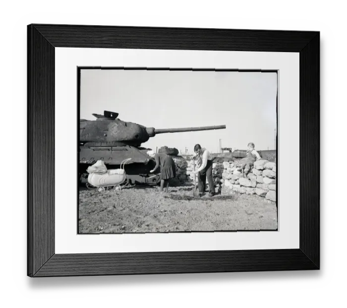 Framed Print : Berliners Grow Food Amist the Debris of War 1949 Framed Print : Berliners Grow Food Amist the Debris of War 1949