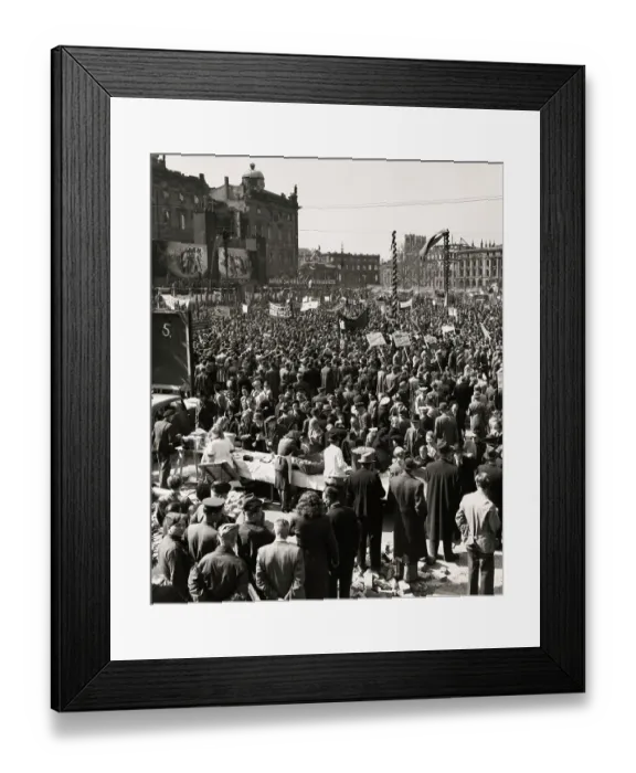 Framed Print : May Day Communist Rally In Berlin Framed Print : May Day Communist Rally In Berlin
