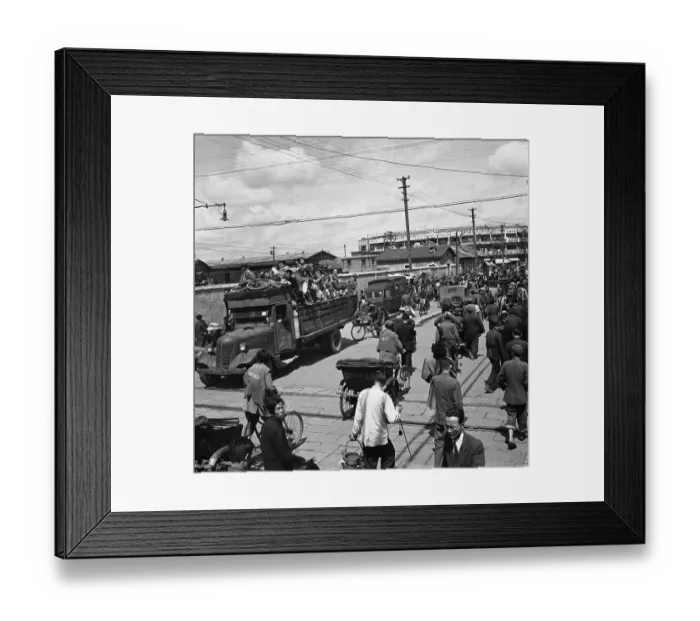 Framed Print : Nationalist Troops Arrive in Shanghai Framed Print : Nationalist Troops Arrive in Shanghai