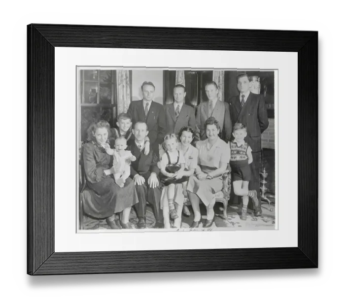 Framed Print : Lithuanian Family After Being Reunited in US Framed Print : Lithuanian Family After Being Reunited in US