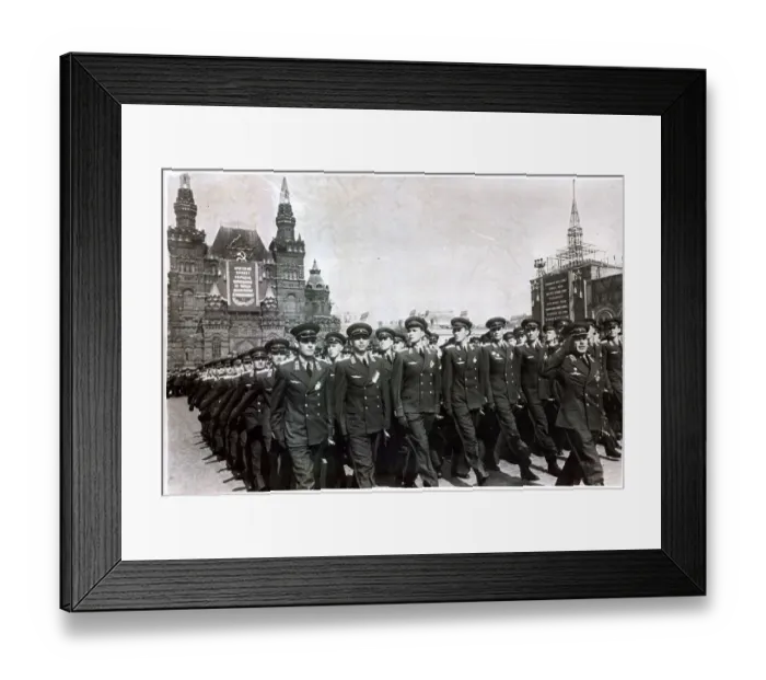 Framed Print : Military Students Marching In Parade Framed Print : Military Students Marching In Parade
