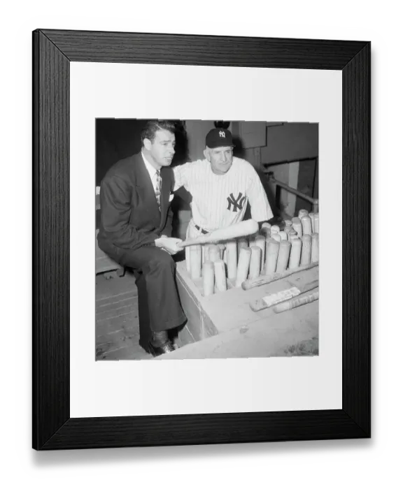 Framed Print : J.Dimaggio Talks W / Manager Casey Stengel Framed Print : J.Dimaggio Talks W / Manager Casey Stengel