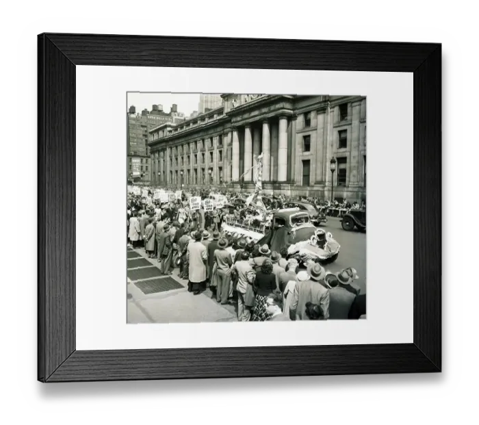 Framed Print : Marching Unit on Eighth Avenue Framed Print : Marching Unit on Eighth Avenue
