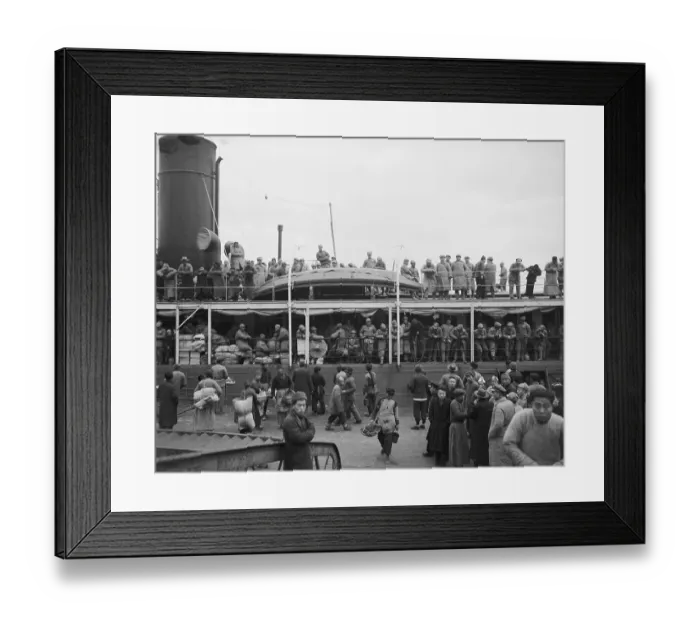 Framed Print : Nationalist Troops On Ship Leaving China Framed Print : Nationalist Troops On Ship Leaving China