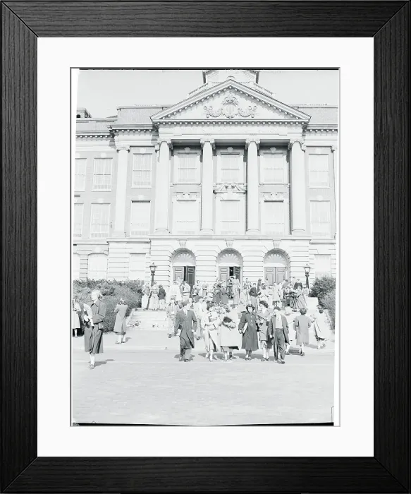 Framed Print : View of High School