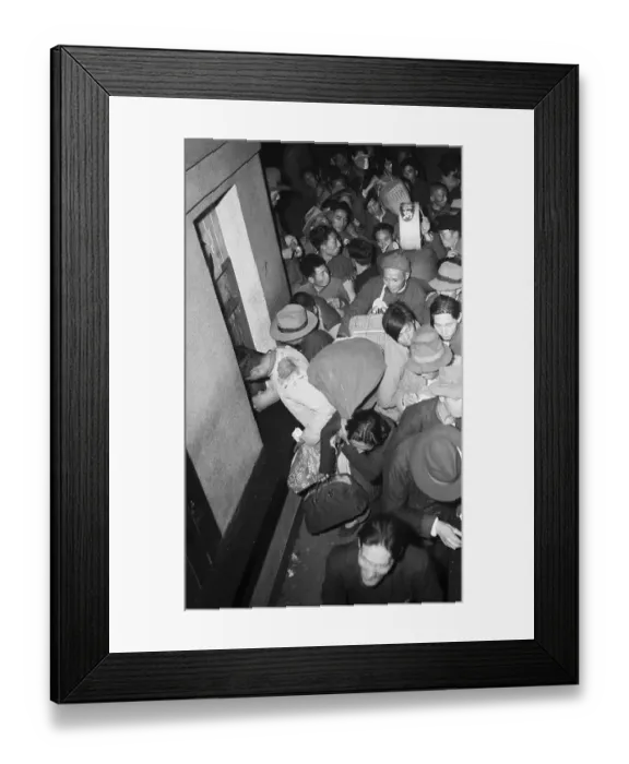 Framed Print : Chinese People Buying Tickets For Trains Framed Print : Chinese People Buying Tickets For Trains