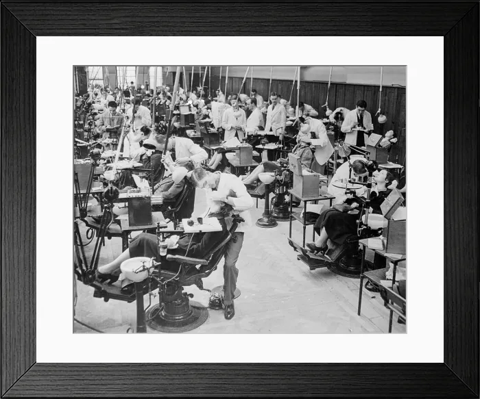 Framed Print : Dentists Working on Patients Framed Print : Dentists Working on Patients