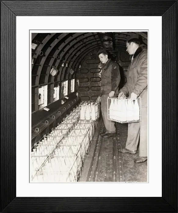 Framed Print : Air Force Soldiers Loading Fresh Milk Framed Print : Air Force Soldiers Loading Fresh Milk