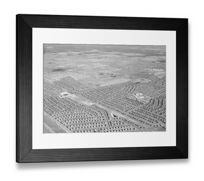 Framed Print : New York Suburb of Levittown Framed Print : New York Suburb of Levittown