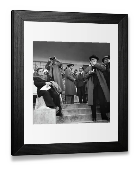 Framed Print : Lucky Luciano at Horse Races in Rome Framed Print : Lucky Luciano at Horse Races in Rome