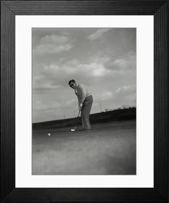 Framed Print : Lucky Luciano Putting Golf Ball Framed Print : Lucky Luciano Putting Golf Ball