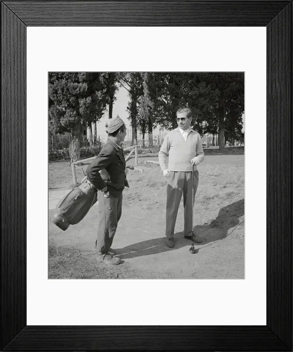 Framed Print : Lucky Luciano Talking to Caddy Framed Print : Lucky Luciano Talking to Caddy