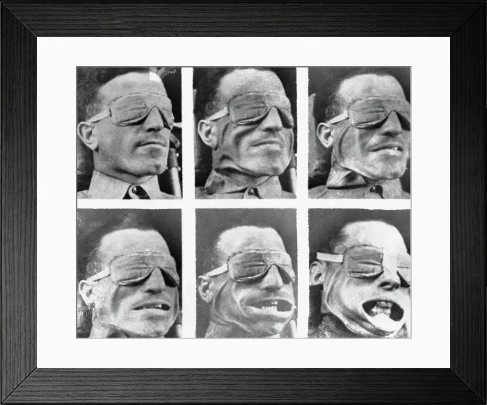 Framed Print : Pilot Receiving Air Blast Test Framed Print : Pilot Receiving Air Blast Test