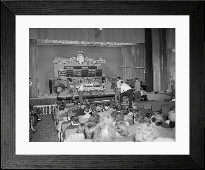 Framed Print : Stage Set for Milton Berle's Telethon Framed Print : Stage Set for Milton Berle's Telethon